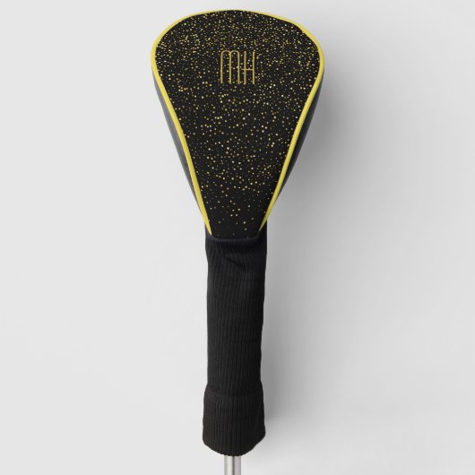 Benutzerdefiniertes Monogramm Faux Glitter Bling Golf Headcover (Vorderseite)