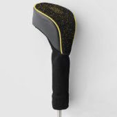 Benutzerdefiniertes Monogramm Faux Glitter Bling Golf Headcover (angewinkelt)