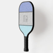 Benutzerdefiniertes Monogramm Faux Glitter Bling Pickleball Schläger (Links)