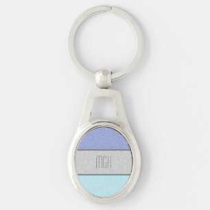 Benutzerdefiniertes Monogramm Faux Glitter Bling Schlüsselanhänger