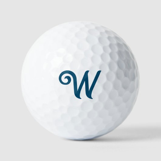 Benutzerdefiniertes Monogramm fett Skript Golfball (Vorderseite)