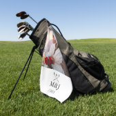Benutzerdefiniertes Monogramm Foto Hochzeit Jubilä Golfhandtuch (Gras)