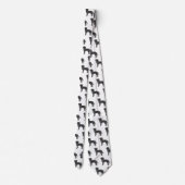 Benutzerdefiniertes Monogramm für das Schwarze Lab Krawatte (Rückseite)