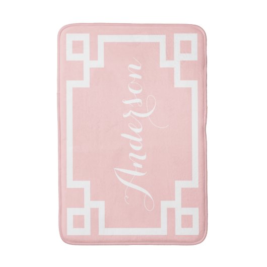 Benutzerdefiniertes Monogramm für den Farbstich mi Badematte (Vorderseite Vertikal)