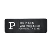 Benutzerdefiniertes Monogramm für die schwarze Cha (Vorne)