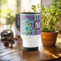 Benutzerdefiniertes Monogramm für Funky Colorful F