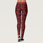 Benutzerdefiniertes Monogramm für Red Chic Camoufl Leggings (Rückseite)