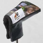 Benutzerdefiniertes Monogramm G ist für Giraffen n Golf Headcover (3/4 Vorderseite)