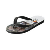 Benutzerdefiniertes Monogramm G ist für Giraffen n Kinderbadesandalen (Schrägansicht)