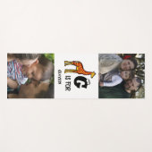 Benutzerdefiniertes Monogramm G ist für Giraffen n Yogamatte (Vorderseite (Horizontal))