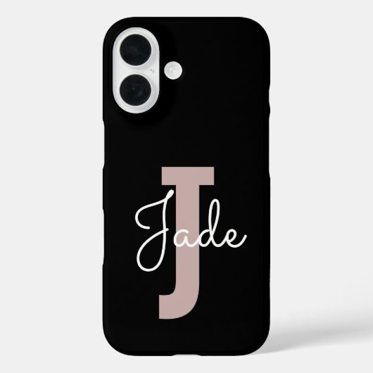 Benutzerdefiniertes Monogramm-Geschenk für Namen,  Case-Mate iPhone Hülle (Rückseite)