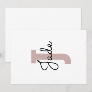 Benutzerdefiniertes Monogramm-Geschenk für Namen,  Einladung