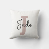 Benutzerdefiniertes Monogramm-Geschenk für Namen,  Kissen (Rückseite)