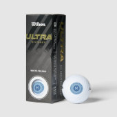 Benutzerdefiniertes Monogramm griechisches Muster Golfball (Verpackungen)