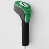 Benutzerdefiniertes Monogramm Grün Essen Schlafen Golf Headcover (angewinkelt)