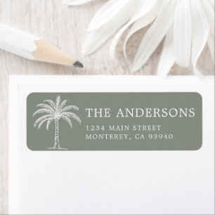 Benutzerdefiniertes Monogramm Hochzeitslogo Palme