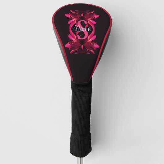 Benutzerdefiniertes Monogramm Ihr Anfangsbuchstabe Golf Headcover (Vorderseite)