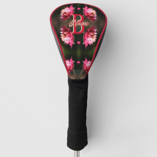 Benutzerdefiniertes Monogramm Ihr Anfangsbuchstabe Golf Headcover (Vorderseite)