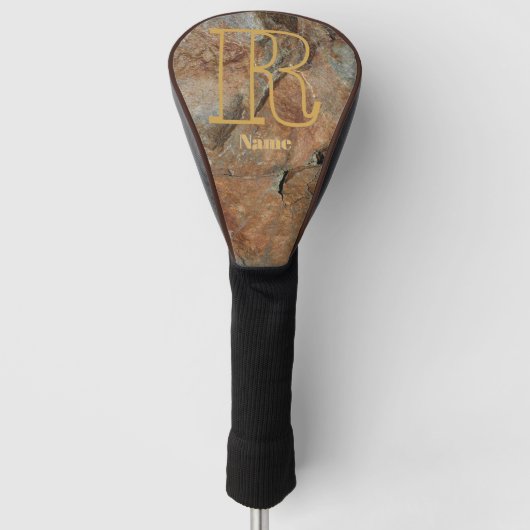 Benutzerdefiniertes Monogramm Ihr Anfangsbuchstabe Golf Headcover (Vorderseite)