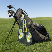 Benutzerdefiniertes Monogramm Ihr Anfangsbuchstabe Golfhandtuch (Gras)