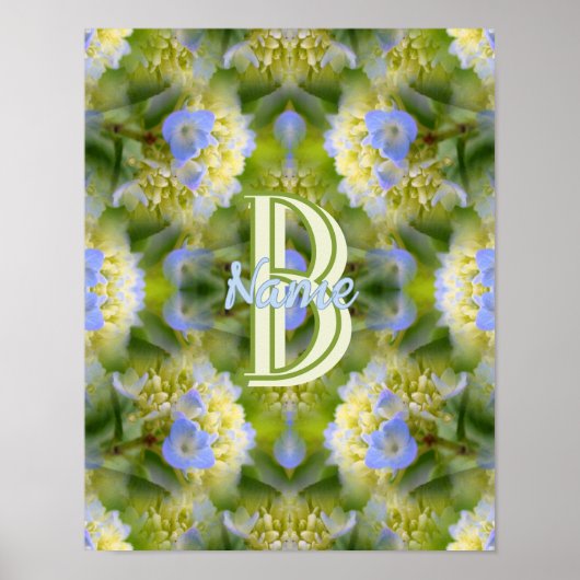 Benutzerdefiniertes Monogramm Ihr Anfangsbuchstabe Poster (Vorne)