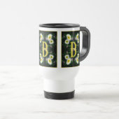 Benutzerdefiniertes Monogramm Ihr Anfangsbuchstabe Reisebecher (VorderseiteRechts)