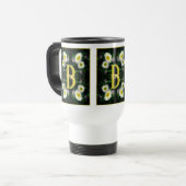 Benutzerdefiniertes Monogramm Ihr Anfangsbuchstabe Reisebecher (Vorderseite Links)