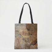 Benutzerdefiniertes Monogramm Ihr Anfangsbuchstabe Tasche (Vorderseite)
