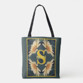 Benutzerdefiniertes Monogramm Ihr Anfangsbuchstabe Tasche (Rückseite)