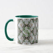 Benutzerdefiniertes Monogramm Ihr Anfangsbuchstabe Tasse (Links)