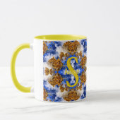 Benutzerdefiniertes Monogramm Ihr Anfangsbuchstabe Tasse (Links)