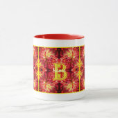 Benutzerdefiniertes Monogramm Ihr Anfangsbuchstabe Tasse (Zentrum)