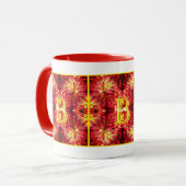 Benutzerdefiniertes Monogramm Ihr Anfangsbuchstabe Tasse (Vorderseite Links)