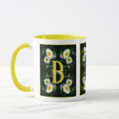 Benutzerdefiniertes Monogramm Ihr Anfangsbuchstabe Tasse (Links)