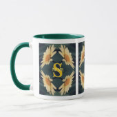 Benutzerdefiniertes Monogramm Ihr Anfangsbuchstabe Tasse (Links)
