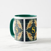 Benutzerdefiniertes Monogramm Ihr Anfangsbuchstabe Tasse (Vorderseite Links)