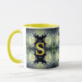 Benutzerdefiniertes Monogramm Ihr Anfangsbuchstabe Tasse (Links)