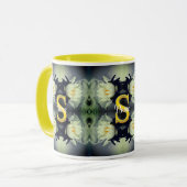 Benutzerdefiniertes Monogramm Ihr Anfangsbuchstabe Tasse (Vorderseite Links)