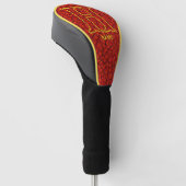 Benutzerdefiniertes Monogramm Ihr Anfangsname Eich Golf Headcover (angewinkelt)