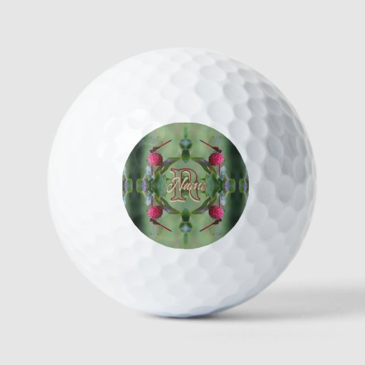 Benutzerdefiniertes Monogramm Ihr Anfangsname Libe Golfball (Vorderseite)