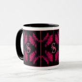 Benutzerdefiniertes Monogramm Ihre Anfangsbuchstab Tasse (Vorderseite Links)
