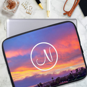 Benutzerdefiniertes Monogramm in Fettschrift für e Laptopschutzhülle