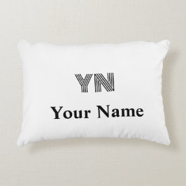 Benutzerdefiniertes Monogramm Initialname Akzent P Dekokissen