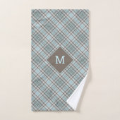 Benutzerdefiniertes Monogramm Kariert / Tartan Mus Badhandtuch Set (Handtuch)