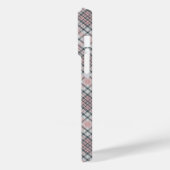 Benutzerdefiniertes Monogramm Kariert / Tartan Mus Case-Mate iPhone Hülle (Rückseite / Links)