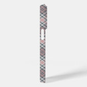 Benutzerdefiniertes Monogramm Kariert / Tartan Mus Case-Mate iPhone Hülle (Rückseite / Rechts)