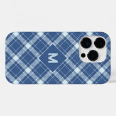 Benutzerdefiniertes Monogramm Kariert / Tartan Mus Case-Mate iPhone Hülle (Rückseite (Horizontal))