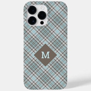 Benutzerdefiniertes Monogramm Kariert / Tartan Mus Case-Mate iPhone 14 Pro Max Hülle