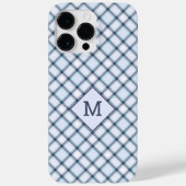 Benutzerdefiniertes Monogramm Kariert / Tartan Mus Case-Mate iPhone Hülle (Rückseite)