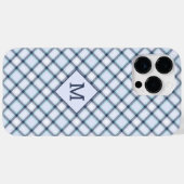 Benutzerdefiniertes Monogramm Kariert / Tartan Mus Case-Mate iPhone Hülle (Rückseite (Horizontal))